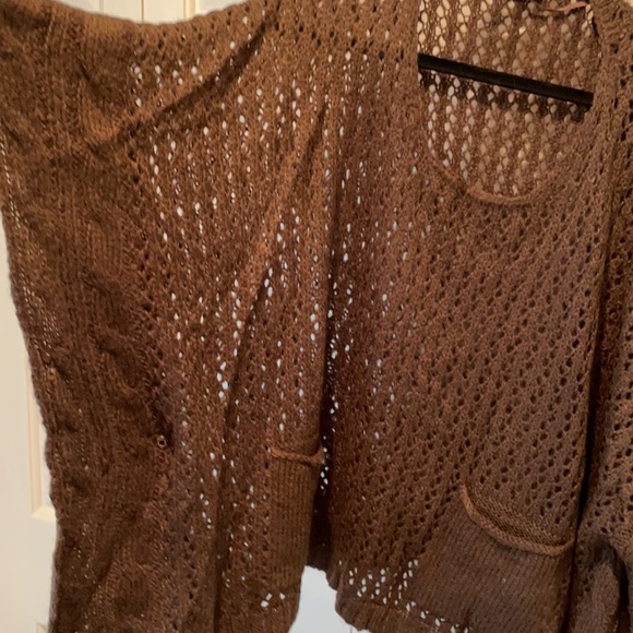 BCBG Brown Cape Sweater - Picture 2 of 6